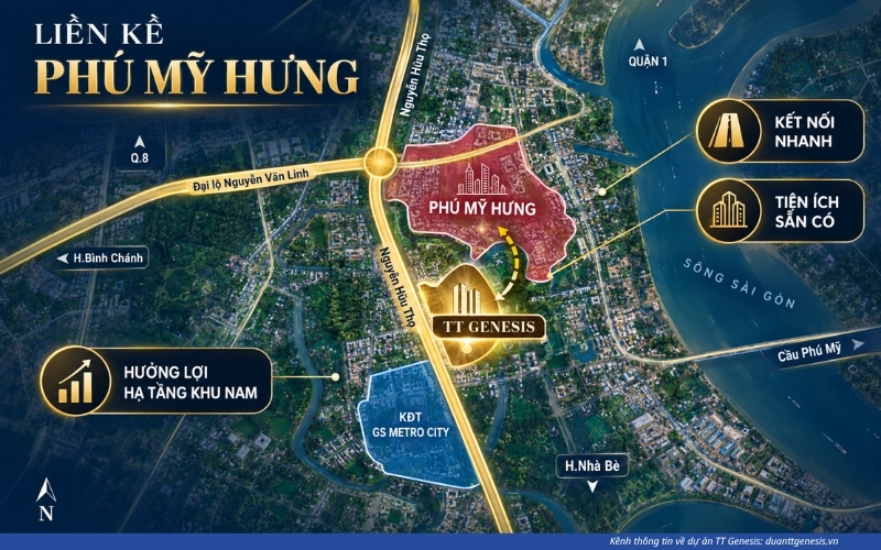 hưởng lợi hạ tầng khu phú mỹ hưng
