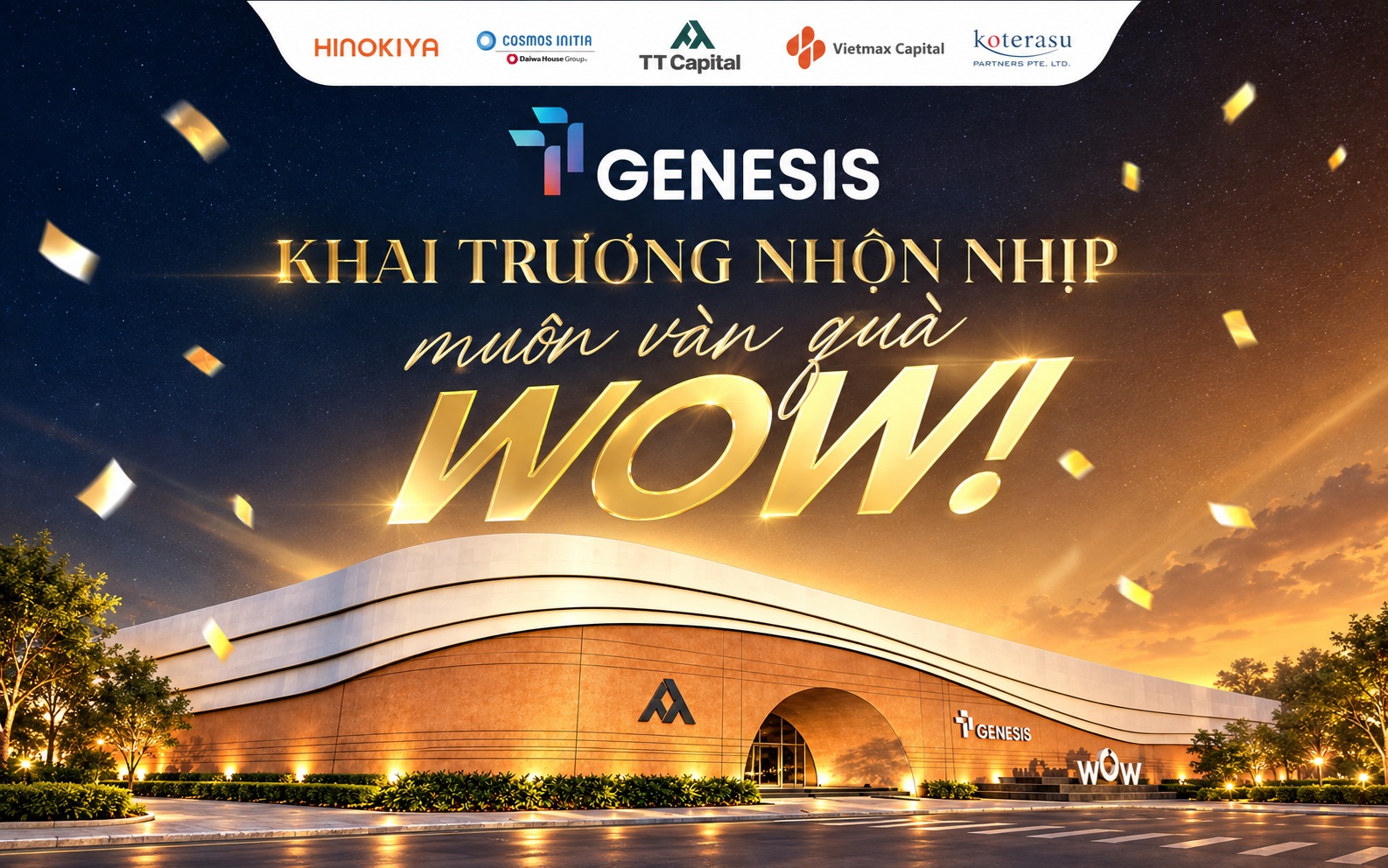 khai trương nhà mẫu wow center